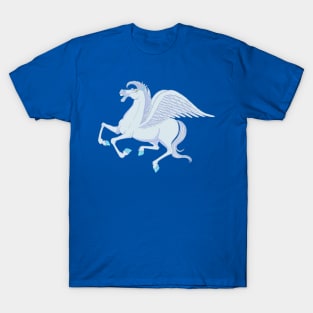 blue Pegasus in proud flight T-Shirt